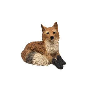 Vintage Castagna Fox Figurine 1988 Red Made in Italy Resin Statue Figure
